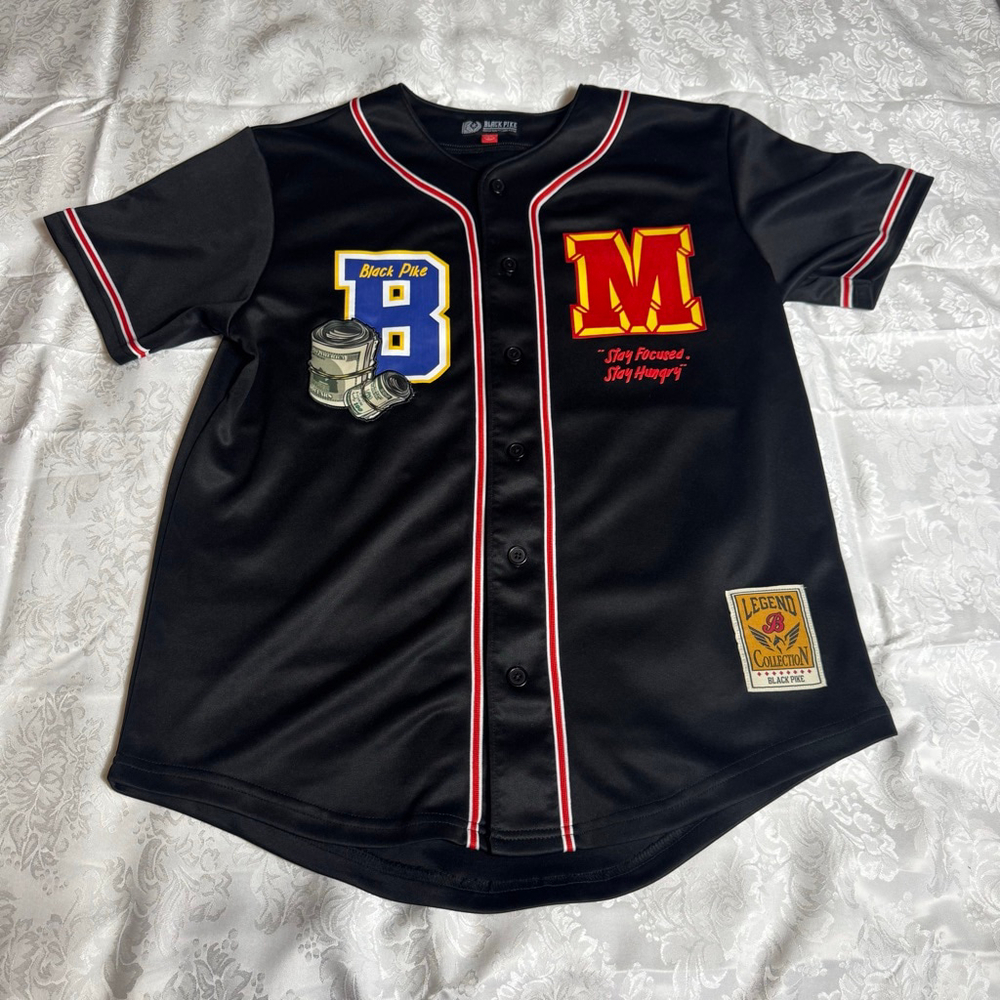 Men's BLACK PIKE Black L Jersey